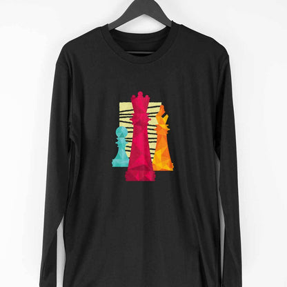 Chess Pieces Full Sleeve T-Shirt
