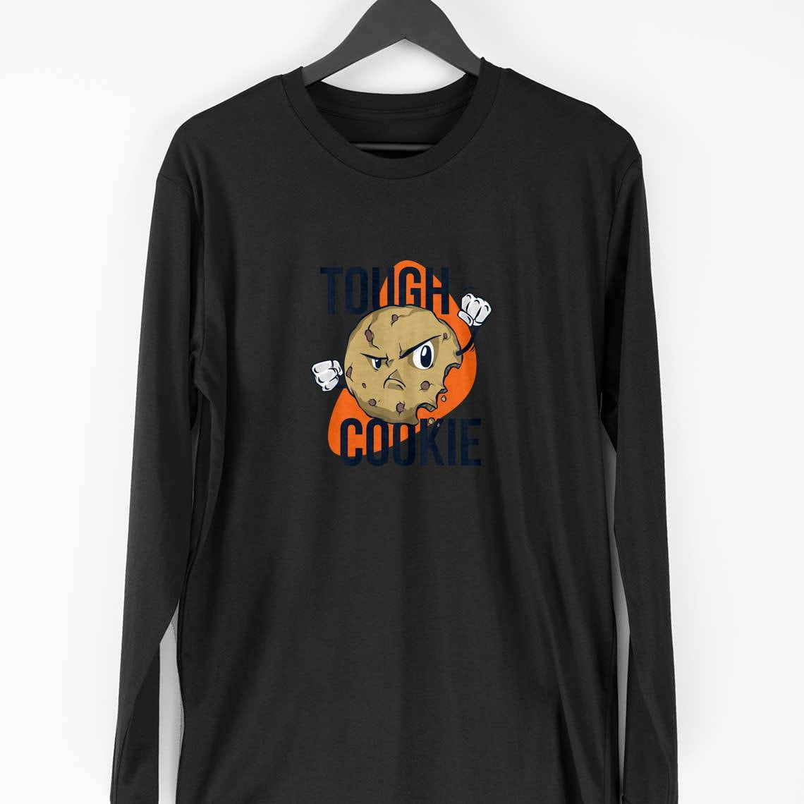 Tough Cookie Full Sleeve T-Shirt — Black