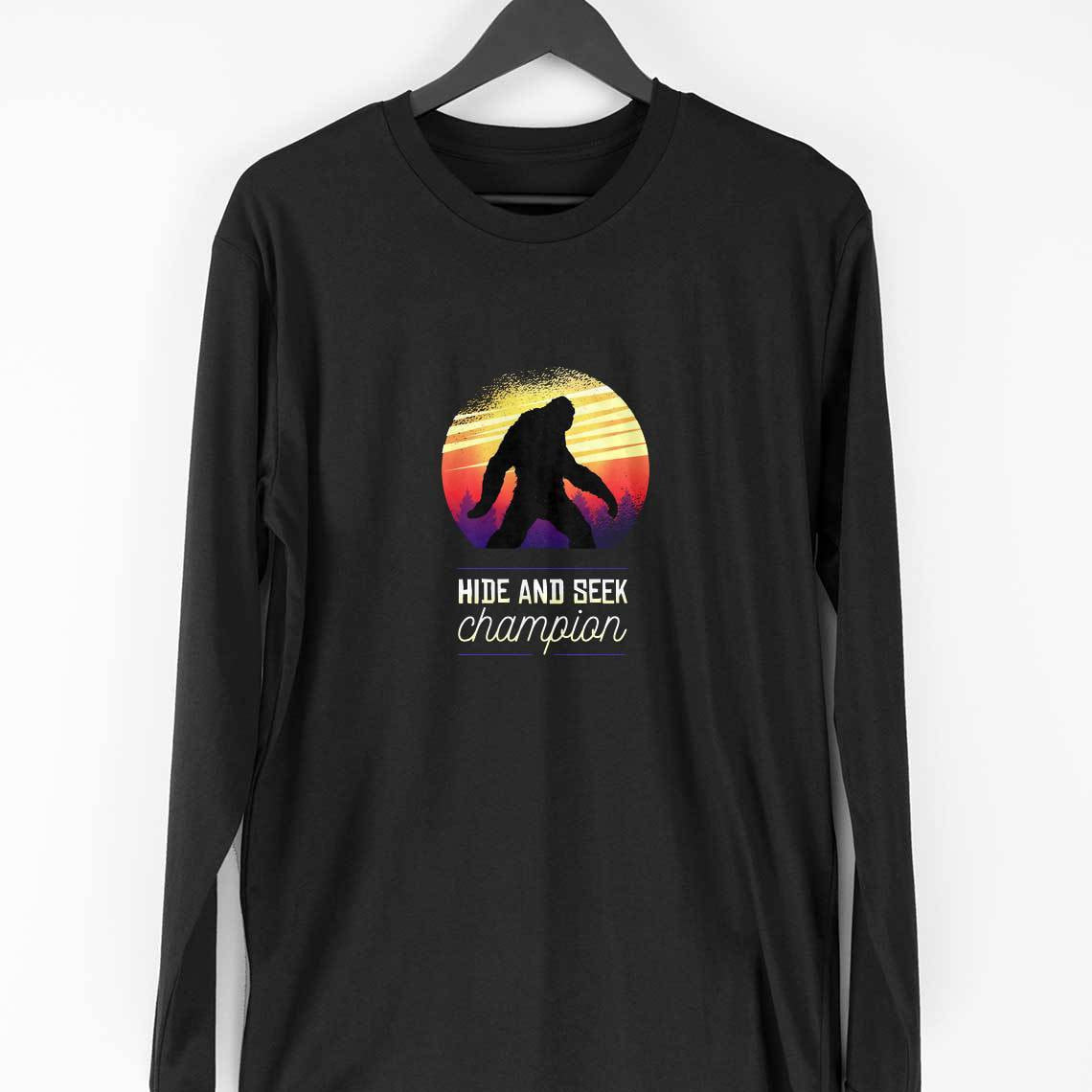 Big Foot Full Sleeve T-Shirt — Black