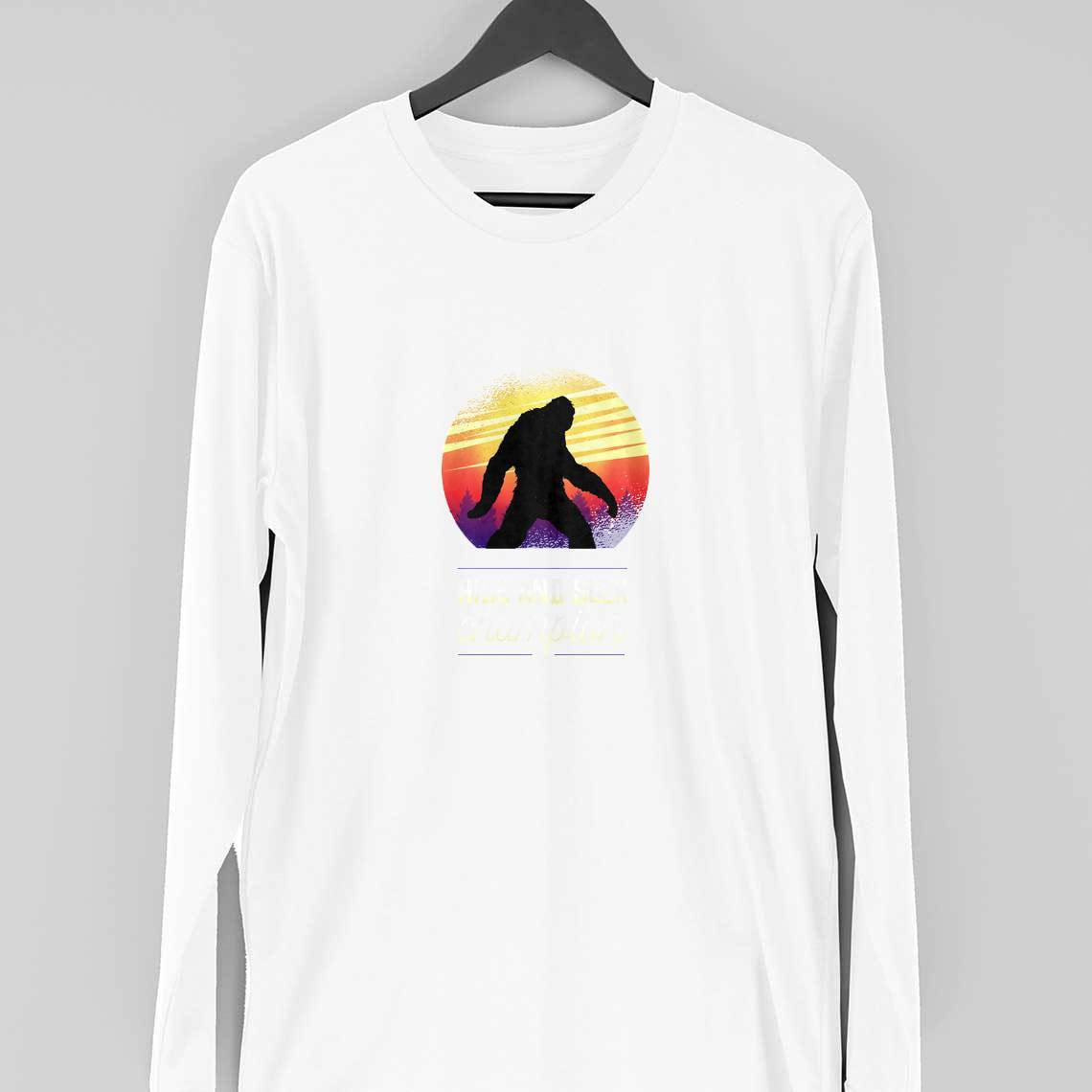 Big Foot Full Sleeve T-Shirt — White
