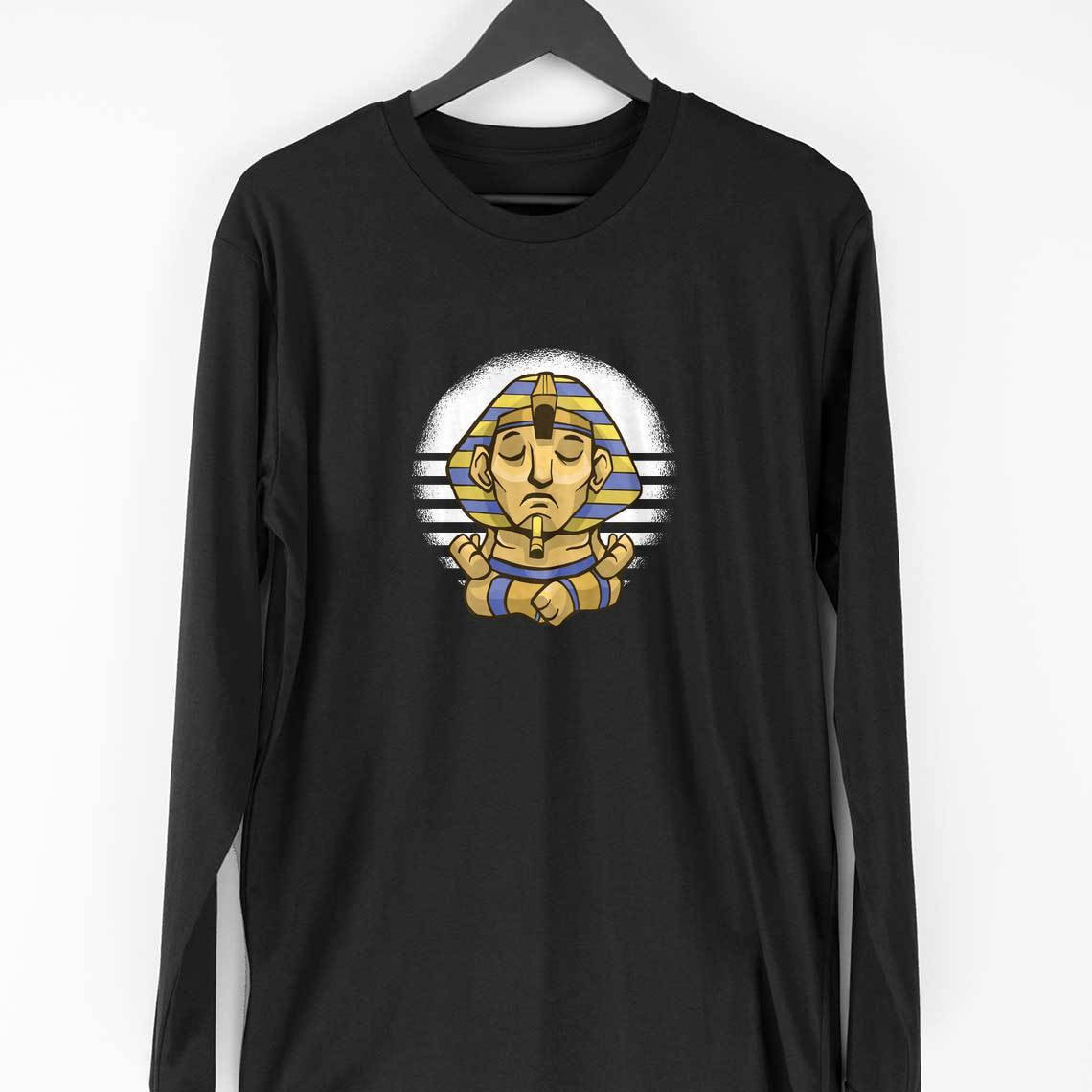 Sphynx Full Sleeve T-Shirt — Black