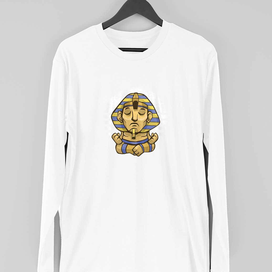 Sphynx Full Sleeve T-Shirt — White