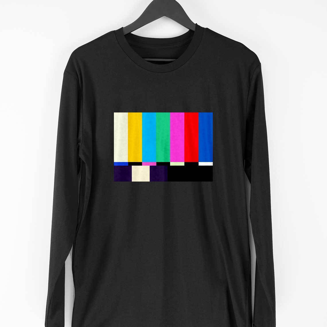 No Signal Full Sleeve T-Shirt — Black