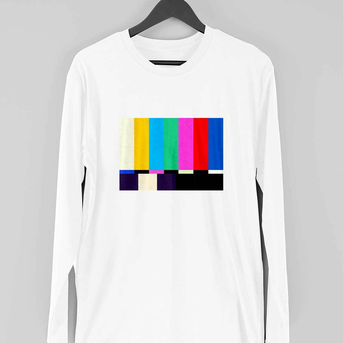 No Signal Full Sleeve T-Shirt — White