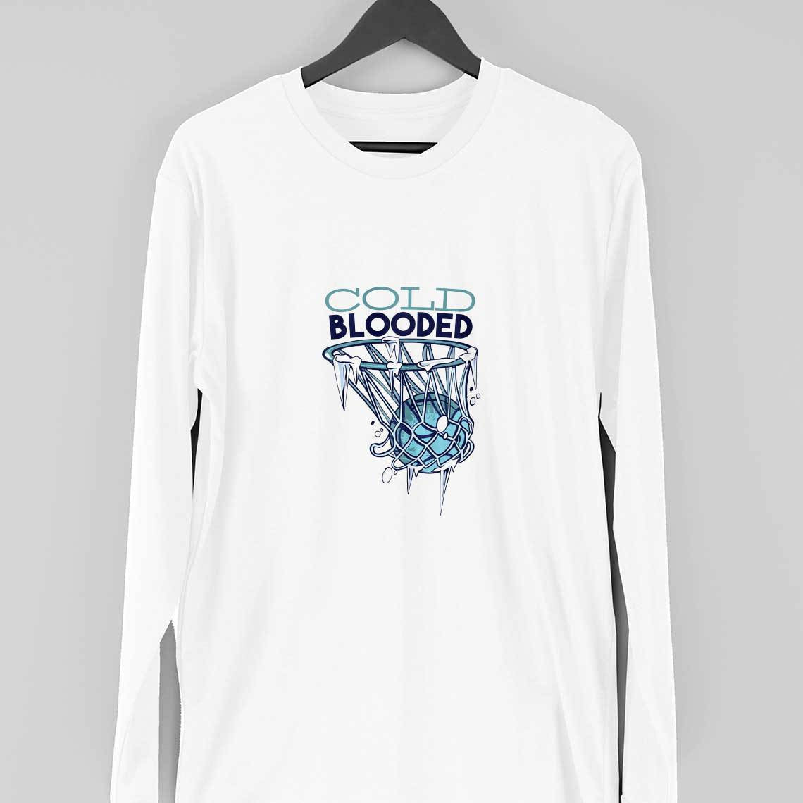Cold Blooded Full Sleeve T-Shirt — White