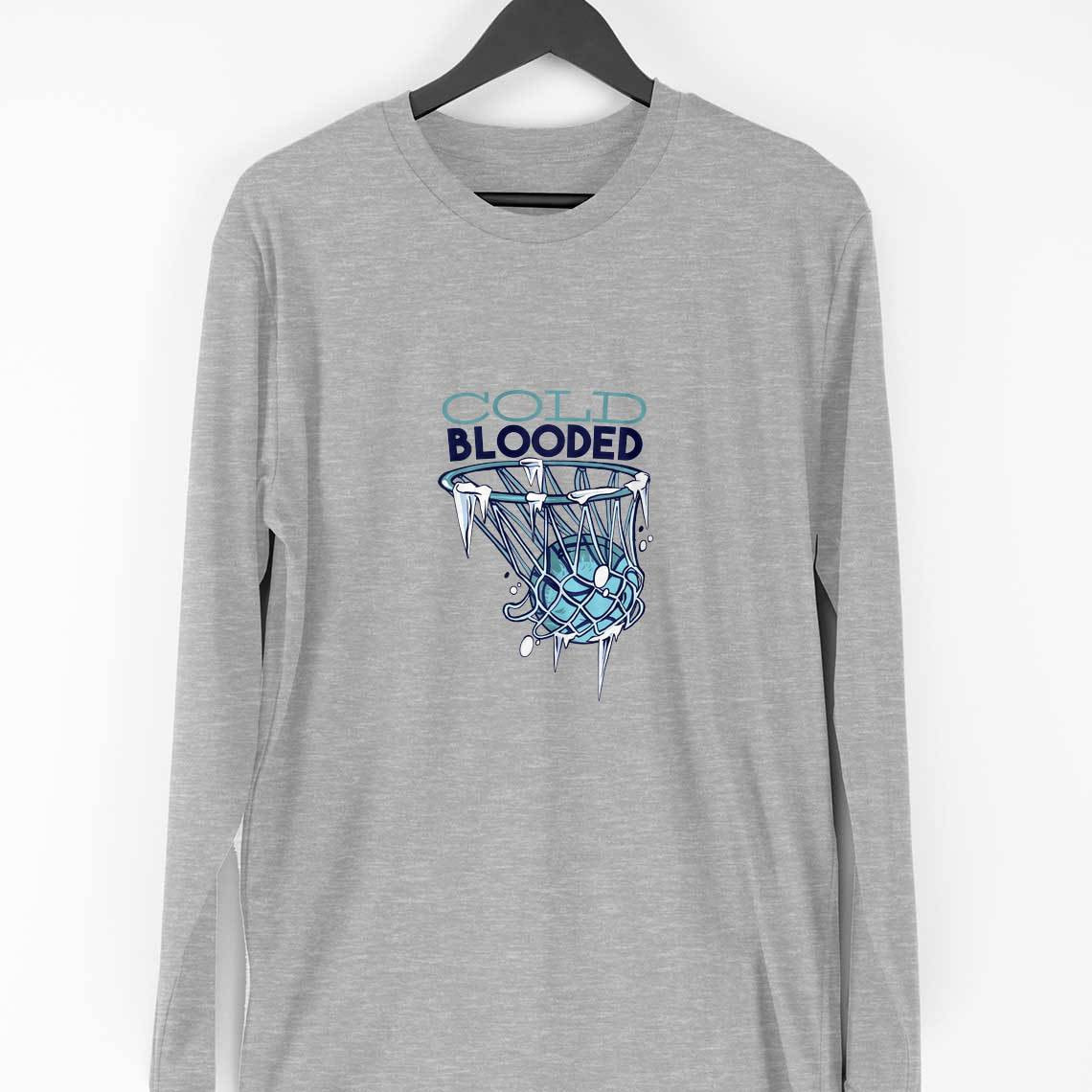 Cold Blooded Full Sleeve T-Shirt — Melange Grey