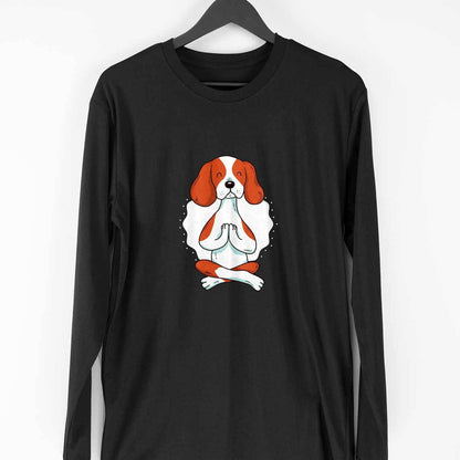 Yoga Dog Full Sleeve T-Shirt