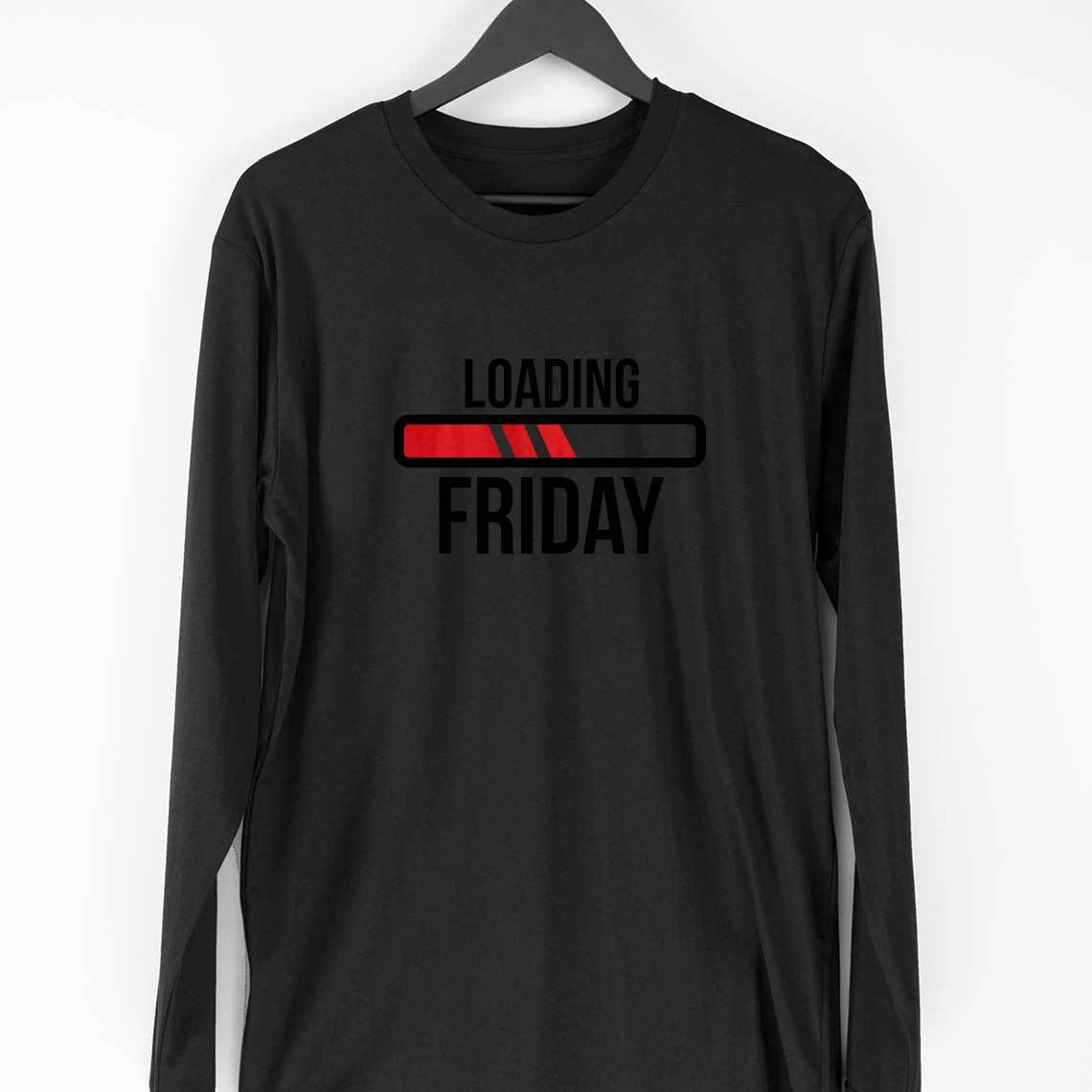 Loading Friday Full Sleeve T-Shirt — Black