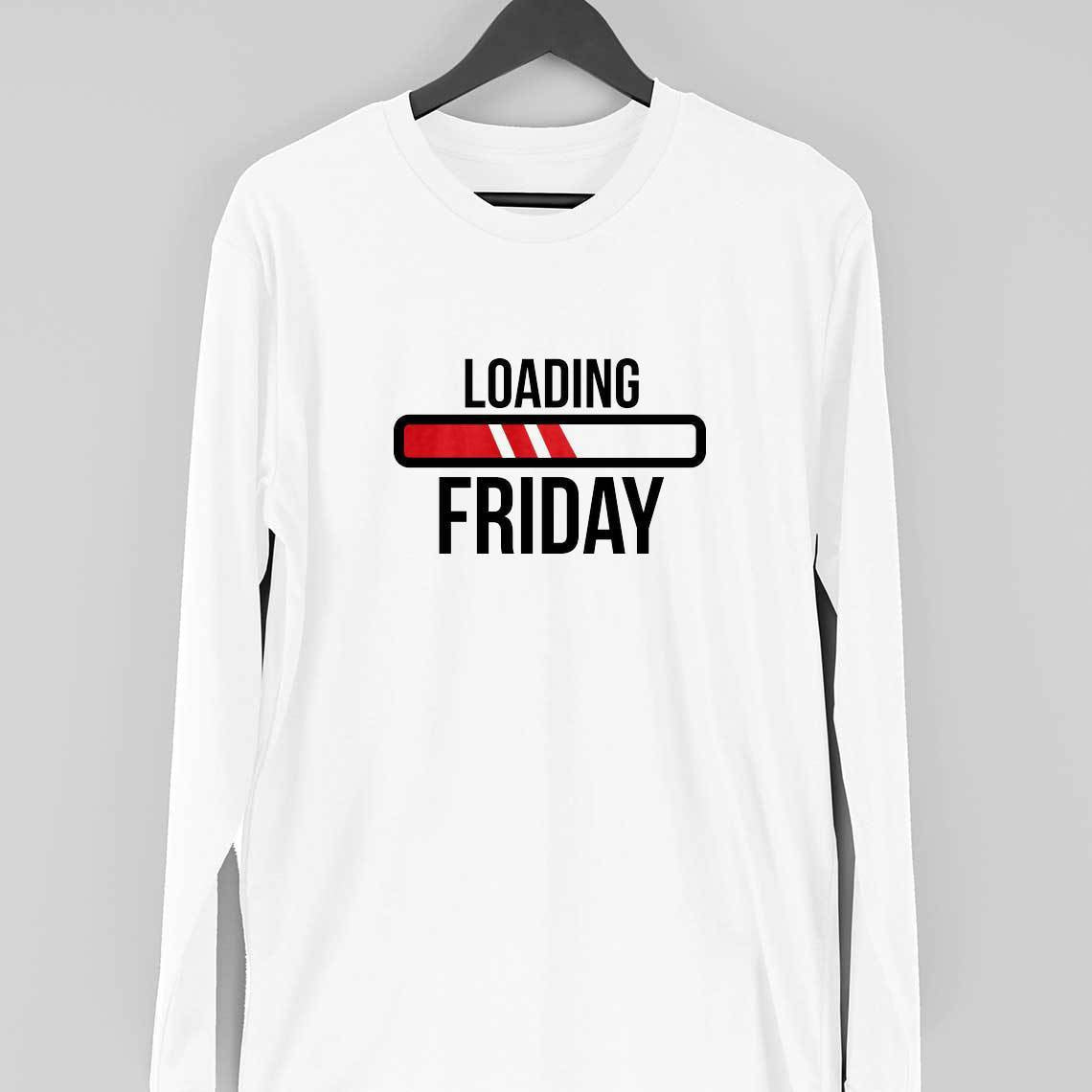 Loading Friday Full Sleeve T-Shirt — White
