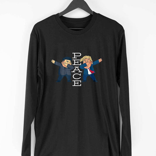 Peace Cartoon Full-Sleeve T-Shirt