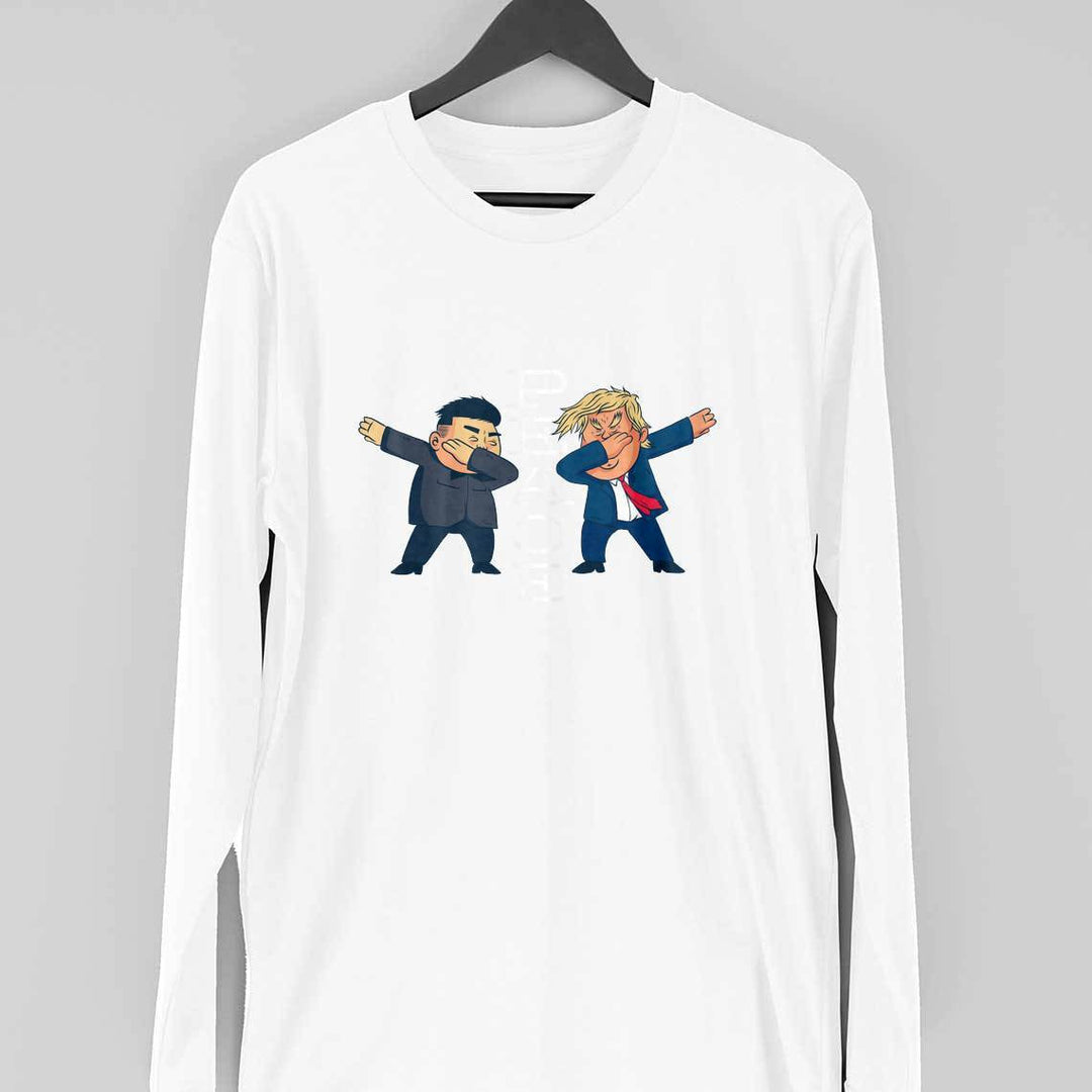 Peace Cartoon Full-Sleeve T-Shirt