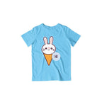 Cute Rabbit Kid's T-Shirt — Sky Blue