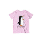 Penguin Unicorn Kid's T-Shirt — Light Pink