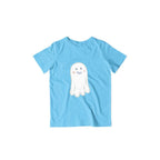 Cute Ghost Kids T-Shirt — Sky Blue