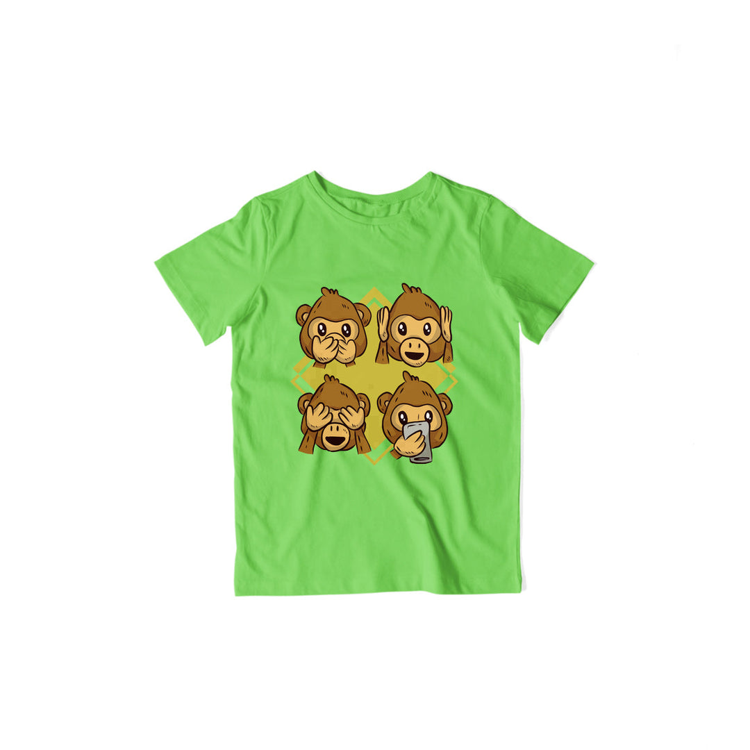 Modern Monkey Kids T-Shirt
