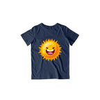 Happy Sun Kid's T-Shirt — Navy Blue