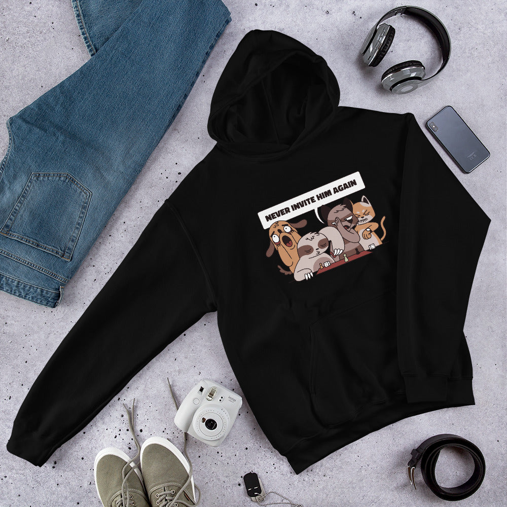 Playing With Sloth Unisex Hooded Sweatshirt
