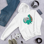 Readosaurus Unisex Hooded Sweatshirt — White