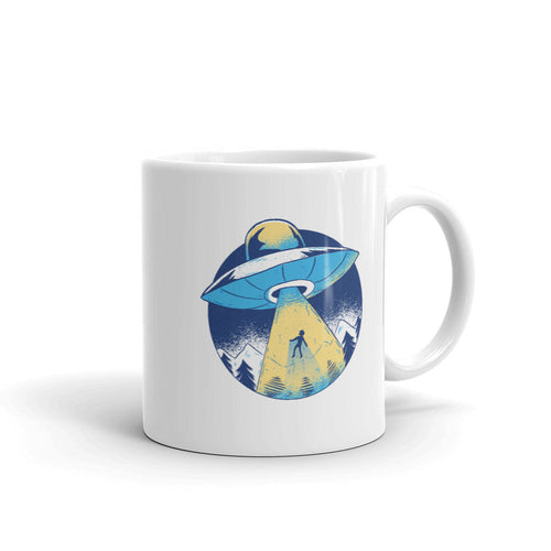 Alien Abduction Coffee Mug — front view