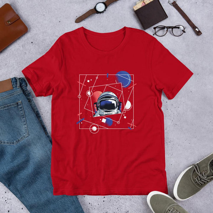 Abstract Astronaut Half Sleeve T-Shirt