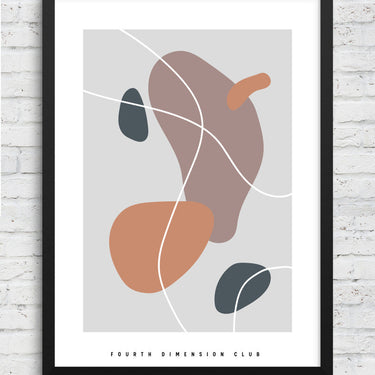 Abstract Shapes Framed Poster