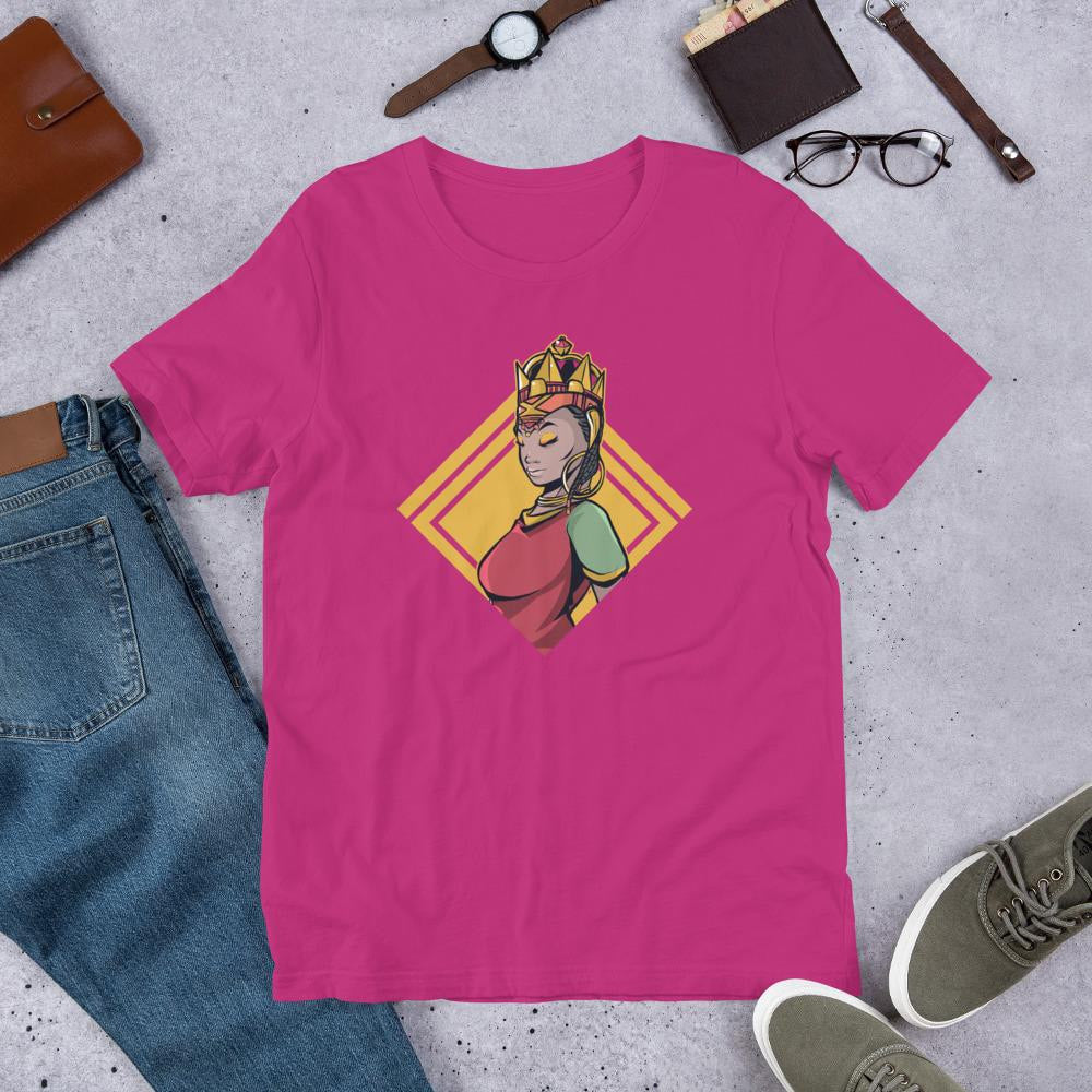 African Women Half Sleeve T-Shirt — Pink