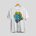 Albert Einstein Colorful Half Sleeve T-Shirt — White