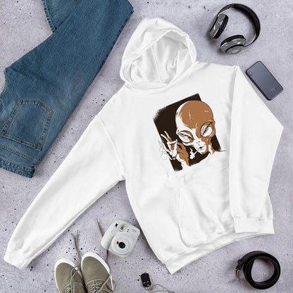 Alien Smoking Unisex Hooded Sweatshirt