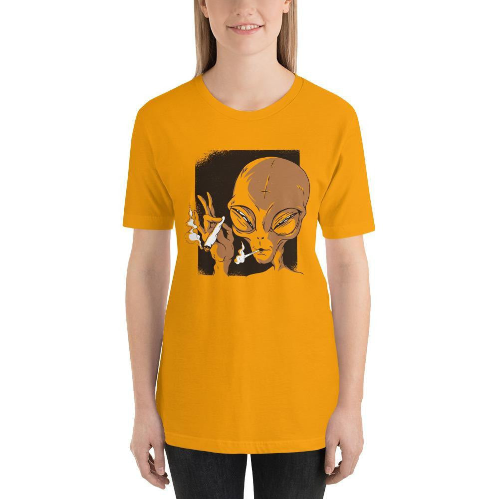 Alien Smoking Unisex Half Sleeve T-Shirt — back view