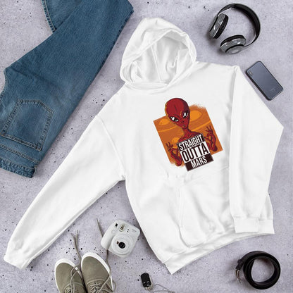 Straight outta Mars Unisex Hooded Sweatshirt