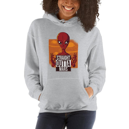Straight outta Mars Unisex Hooded Sweatshirt