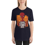 Straight Outta Mars Alien Half Sleeve T-Shirt — Navy