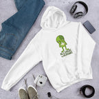 Allergic to Humans Unisex Hooded Seatshirt — White