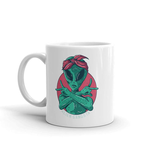 Alien Gangsta Coffee Mug — back view