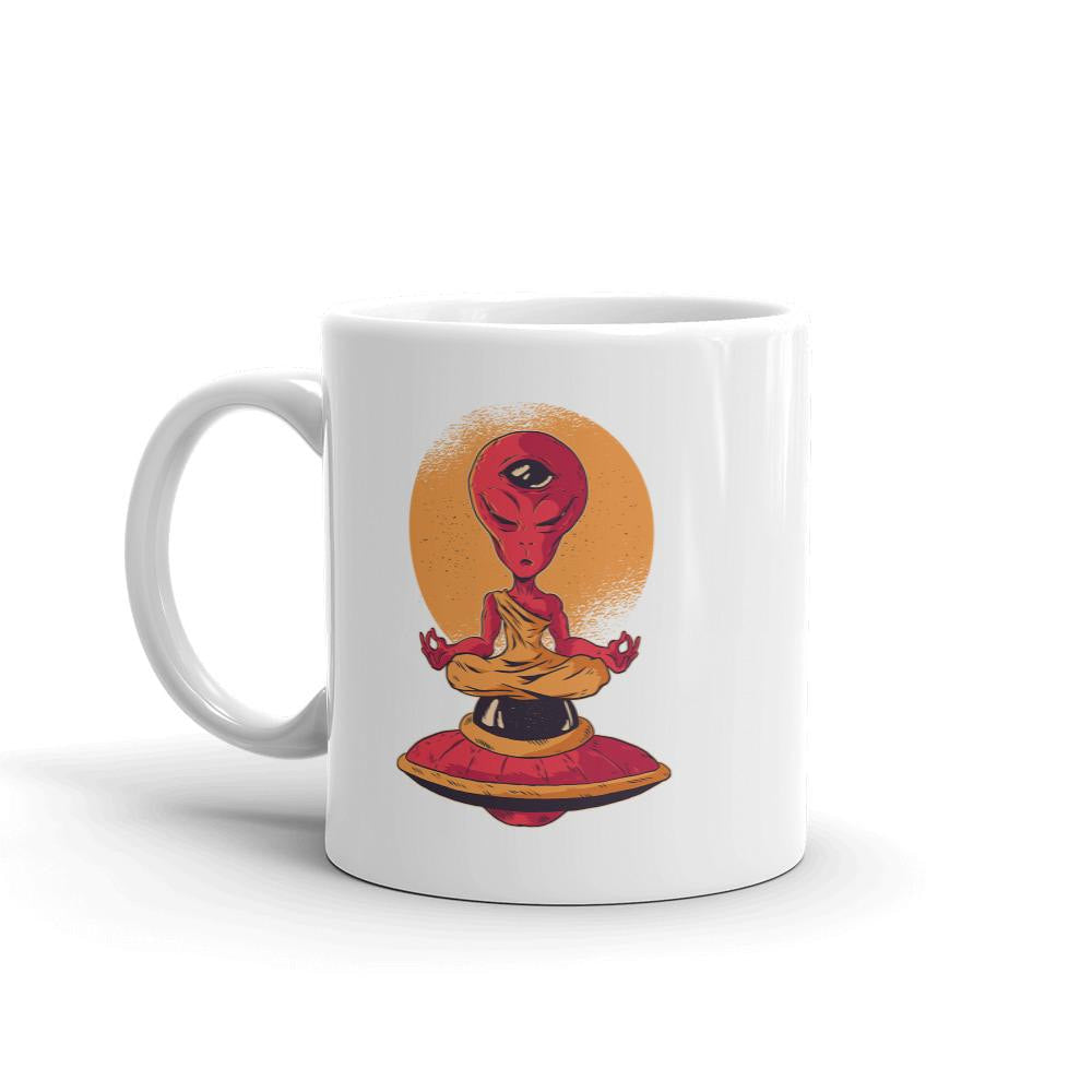 Alien Meditation Coffee Mug