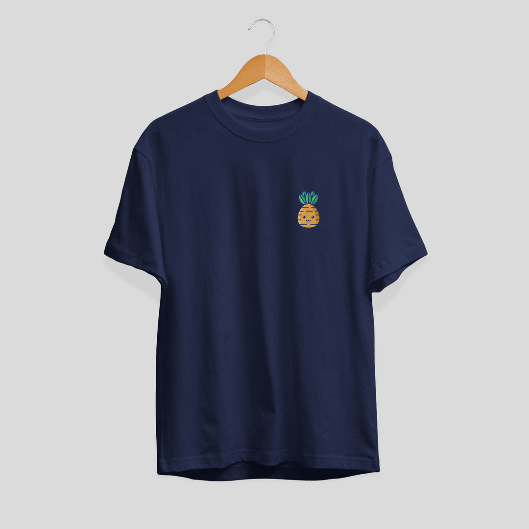Aloha Pineapple Half Sleeve Unisex T-Shirt — Navy