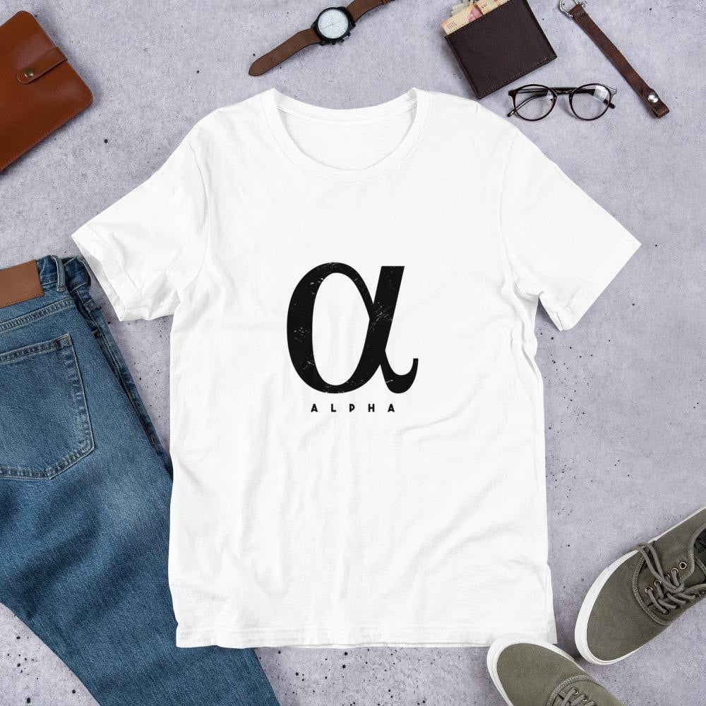 Alpha Half Sleeve T-Shirt — White