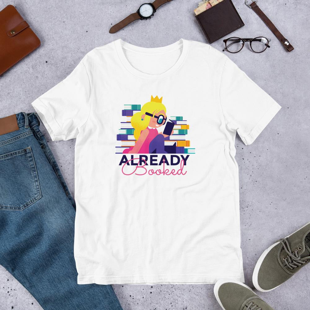 Nerd Princess Half Sleeve T-Shirt — White