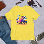 Nerd Princess Half Sleeve T-Shirt — Yellow