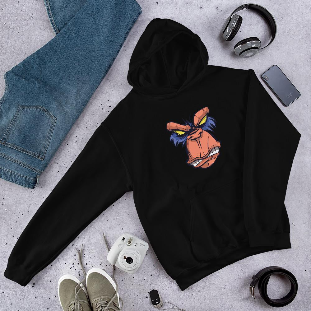Angry Ape Unisex Hooded Sweatshirt — front view