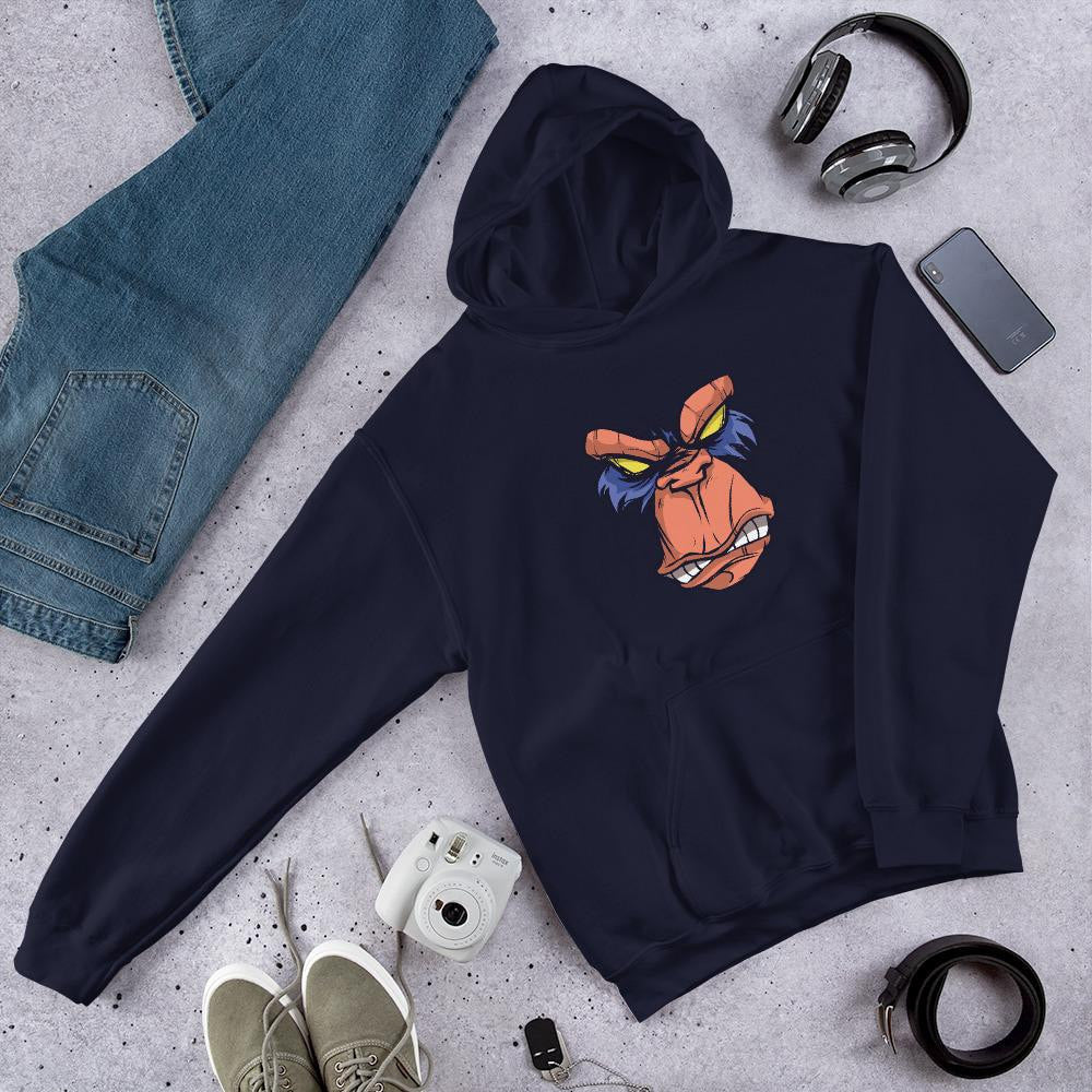 Angry Ape Unisex Hooded Sweatshirt — back view