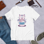Anti Depressant Half Sleeve T-Shirt — White