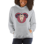 Aries Zodiac Unisex Hooded Sweatshirt — detail view 5