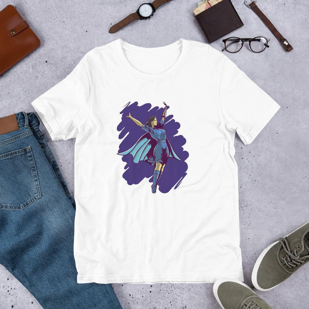 Superhero Women Half Sleeve T-Shirt — front view