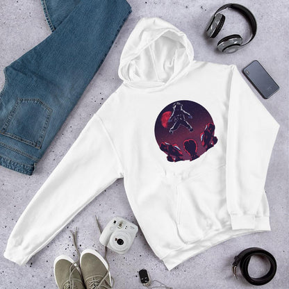 Astronaut & Aliens Unisex Hooded Sweatshirt