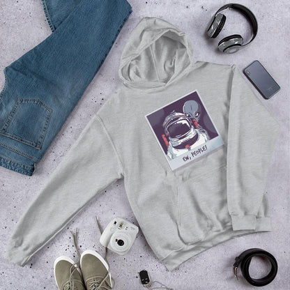 Ew, People Alien Unisex Hooded Sweatshirt