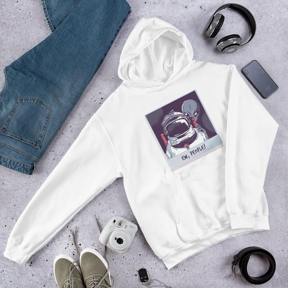 Ew, People Alien Unisex Hooded Sweatshirt