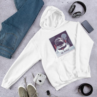 Ew, People Alien Unisex Hooded Sweatshirt