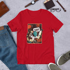 Space Ride Unisex Half Sleeve T-Shirt — Red