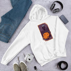 Space Conqueror Unisex Hooded Sweatshirt — White